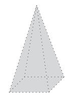 Pyramide à base carrée correspondant à S et F