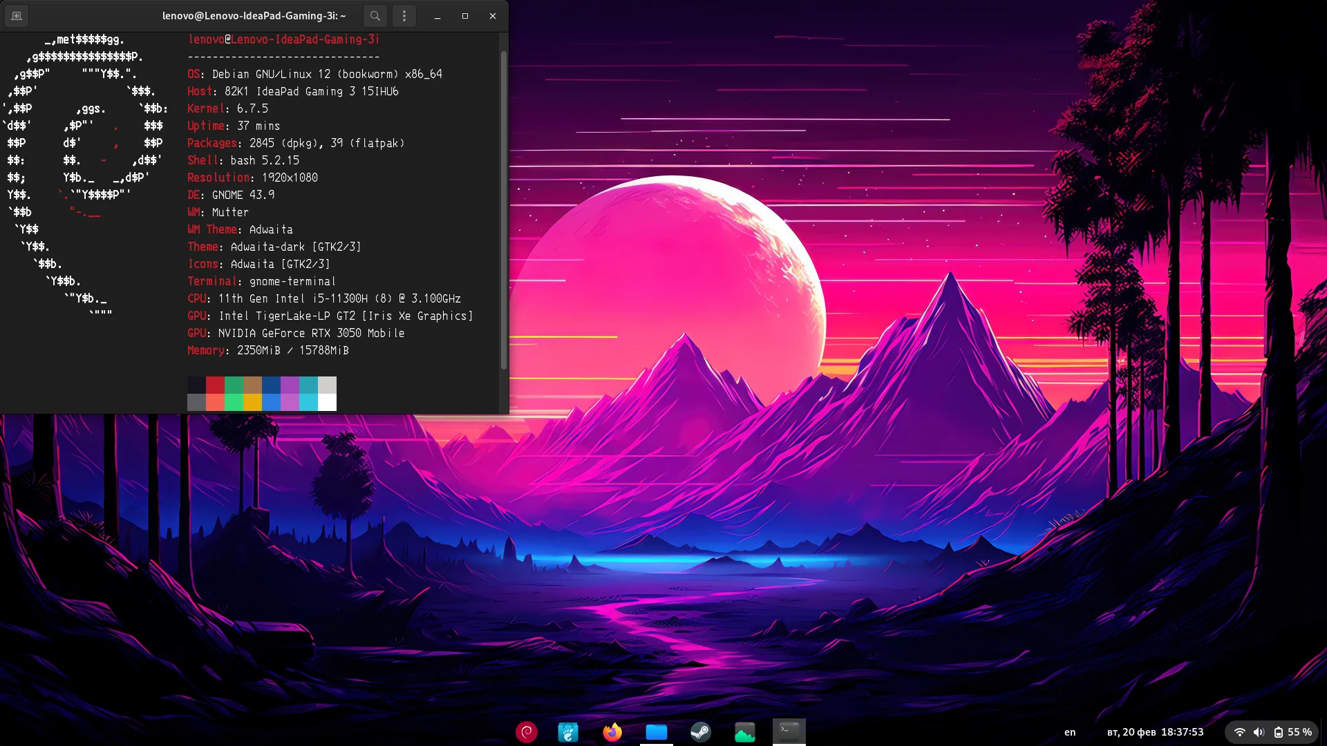Interface XFCE